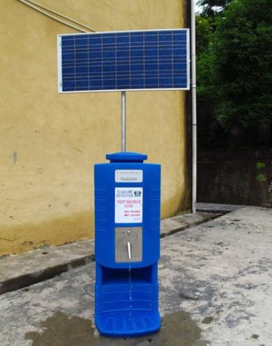 Solar water purification equipment in Zhongtian Town Central School in Liangshan Prefecture of southwest China's Sichuan Province  